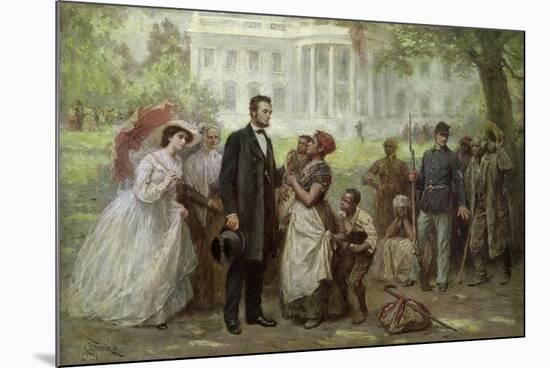 Lincoln and the Contraband-Jean Leon Gerome Ferris-Mounted Premium Giclee Print
