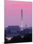 Lincoln and Washington Memorials and Capitol, Washington D.C. Usa-Walter Bibikow-Mounted Photographic Print