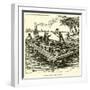 Lincoln as a Flatboatman-null-Framed Giclee Print