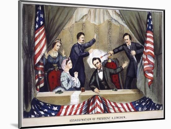 Lincoln Assassination-null-Mounted Giclee Print