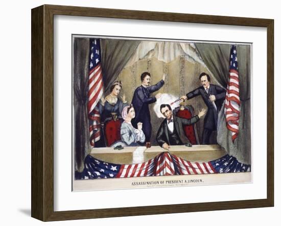 Lincoln Assassination-null-Framed Giclee Print