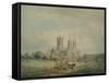 Lincoln Cathedral, 1797 (W/C on Paper)-Thomas Girtin-Framed Stretched Canvas