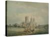 Lincoln Cathedral, 1797 (W/C on Paper)-Thomas Girtin-Stretched Canvas