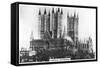 Lincoln Cathedral, 1936-null-Framed Stretched Canvas