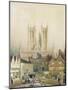 Lincoln Cathedral, 19th Century-Peter De Wint-Mounted Giclee Print