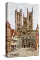 Lincoln Cathedral, and Exchequer Gate-Alfred Robert Quinton-Stretched Canvas