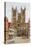 Lincoln Cathedral, and Exchequer Gate-Alfred Robert Quinton-Stretched Canvas