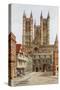 Lincoln Cathedral, and Exchequer Gate-Alfred Robert Quinton-Stretched Canvas