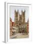 Lincoln Cathedral, and Exchequer Gate-Alfred Robert Quinton-Framed Giclee Print