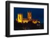 Lincoln Cathedral at Night-Stocksolutions-Framed Photographic Print