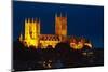 Lincoln Cathedral at Night-Stocksolutions-Mounted Photographic Print