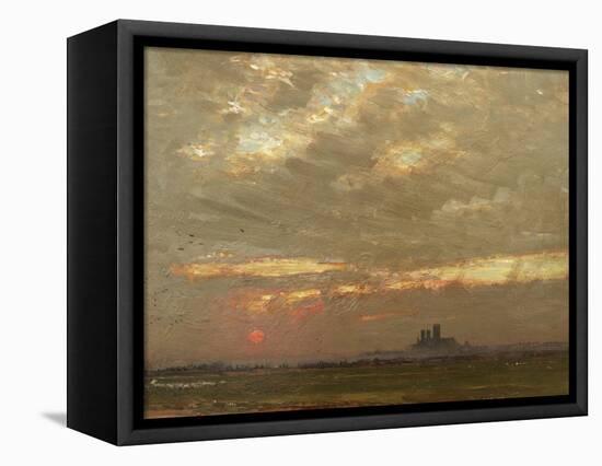 Lincoln Cathedral at Sunset, 1912-Albert Goodwin-Framed Stretched Canvas
