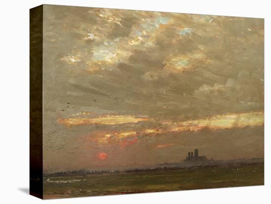 Lincoln Cathedral at Sunset, 1912-Albert Goodwin-Stretched Canvas
