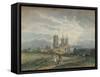 'Lincoln Cathedral', c1795-Thomas Girtin-Framed Stretched Canvas