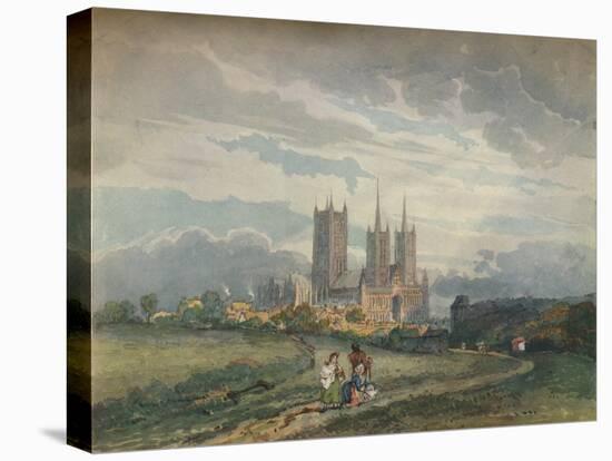 'Lincoln Cathedral', c1795-Thomas Girtin-Stretched Canvas