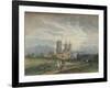 'Lincoln Cathedral', c1795-Thomas Girtin-Framed Giclee Print