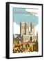 Lincoln Cathedral - Dave Thompson Contemporary Travel Print-Dave Thompson-Framed Giclee Print