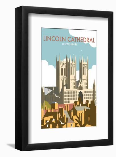 Lincoln Cathedral - Dave Thompson Contemporary Travel Print-Dave Thompson-Framed Giclee Print