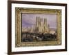 Lincoln Cathedral from the North West, Lincolnshire, England, 19th Century-Frederick Mackenzie-Framed Giclee Print