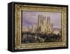 Lincoln Cathedral from the North West, Lincolnshire, England, 19th Century-Frederick Mackenzie-Framed Stretched Canvas