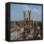 Lincoln Cathedral from the West-CM Dixon-Framed Stretched Canvas