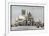 Lincoln Cathedral in the Snow-null-Framed Photographic Print