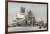 Lincoln Cathedral in the Snow-null-Framed Photographic Print