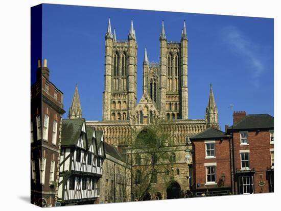 Lincoln Cathedral, Lincoln, Lincolnshire, England, United Kingdom, Europe-Neale Clarke-Stretched Canvas