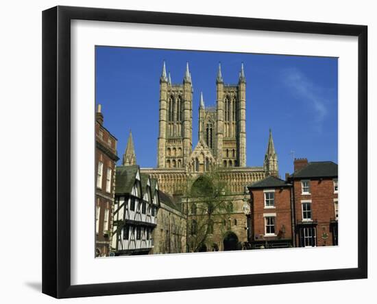 Lincoln Cathedral, Lincoln, Lincolnshire, England, United Kingdom, Europe-Neale Clarke-Framed Photographic Print