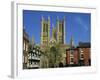 Lincoln Cathedral, Lincoln, Lincolnshire, England, United Kingdom, Europe-Neale Clarke-Framed Photographic Print