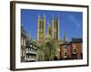 Lincoln Cathedral, Lincoln, Lincolnshire, England, United Kingdom, Europe-Neale Clarke-Framed Photographic Print