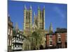 Lincoln Cathedral, Lincoln, Lincolnshire, England, United Kingdom, Europe-Neale Clarke-Mounted Photographic Print