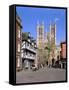 Lincoln Cathedral, Lincolnshire-Peter Thompson-Framed Stretched Canvas