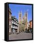 Lincoln Cathedral, Lincolnshire-Peter Thompson-Framed Stretched Canvas