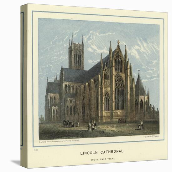 Lincoln Cathedral, South East View-Hablot Knight Browne-Stretched Canvas