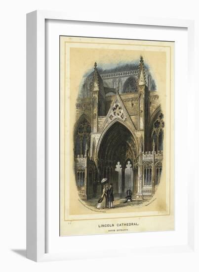 Lincoln Cathedral, South Entrance-Solomon Alexander Hart-Framed Giclee Print