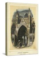 Lincoln Cathedral, South Entrance-Solomon Alexander Hart-Stretched Canvas