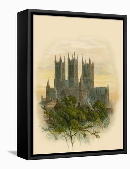 Lincoln Cathedral, South West-Arthur Wilde Parsons-Framed Stretched Canvas