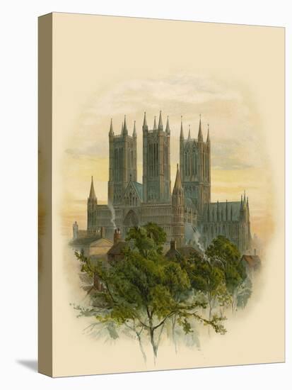 Lincoln Cathedral, South West-Arthur Wilde Parsons-Stretched Canvas