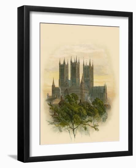 Lincoln Cathedral, South West-Arthur Wilde Parsons-Framed Giclee Print