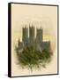 Lincoln Cathedral, South West-Arthur Wilde Parsons-Framed Stretched Canvas