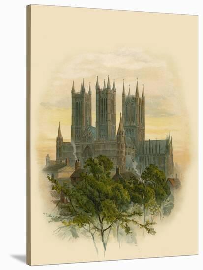 Lincoln Cathedral, South West-Arthur Wilde Parsons-Stretched Canvas