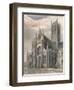 'Lincoln Cathedral - View of South Transept & Central Tower', 1836-Benjamin Winkles-Framed Giclee Print