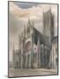 'Lincoln Cathedral - View of South Transept & Central Tower', 1836-Benjamin Winkles-Mounted Giclee Print