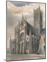 'Lincoln Cathedral - View of South Transept & Central Tower', 1836-Benjamin Winkles-Mounted Giclee Print