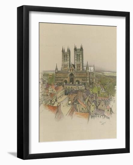 Lincoln Cathedral-Cecil Aldin-Framed Giclee Print