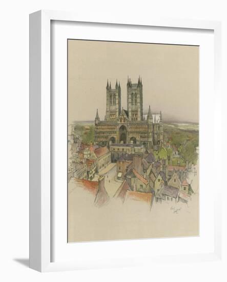 Lincoln Cathedral-Cecil Aldin-Framed Giclee Print