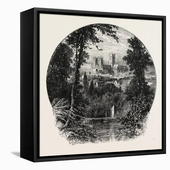 Lincoln Cathedral-null-Framed Stretched Canvas