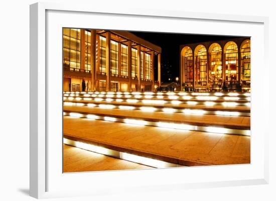 Lincoln Center, Manhattan, New York City, at Night.-Sabine Jacobs-Framed Photographic Print