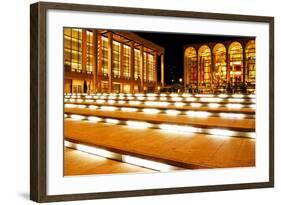 Lincoln Center, Manhattan, New York City, at Night.-Sabine Jacobs-Framed Photographic Print